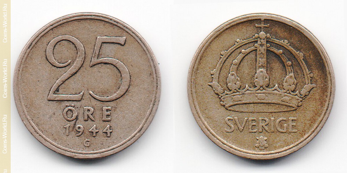 25 Öre 1944 Schweden