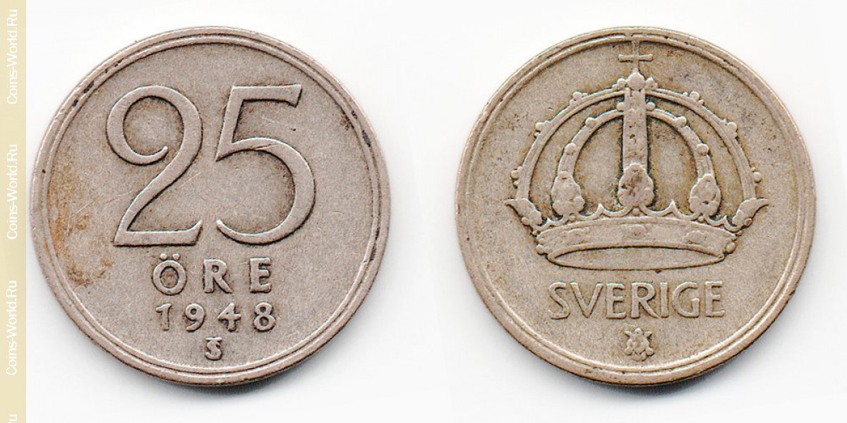 25 Öre Schweden 1948