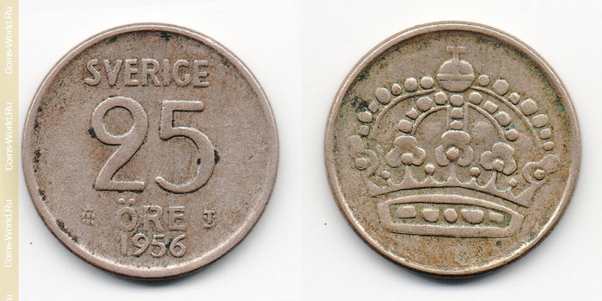 25 Öre Schweden 1956
