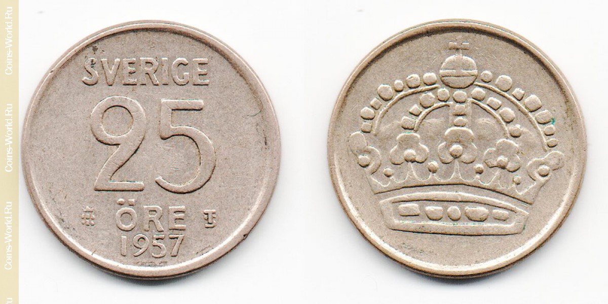 25 Öre Schweden 1957