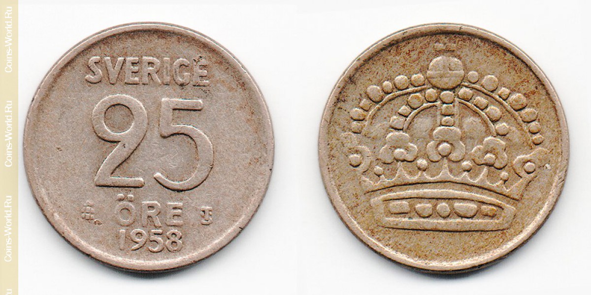 25 эре 1958 года  Швеция