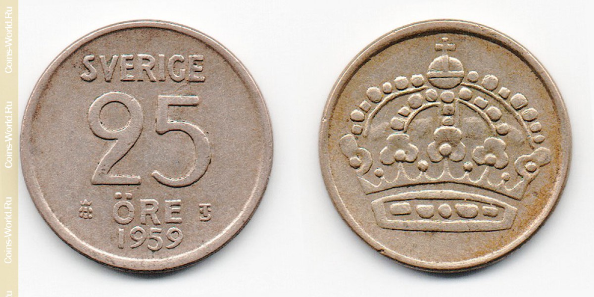 25 Öre Schweden 1959