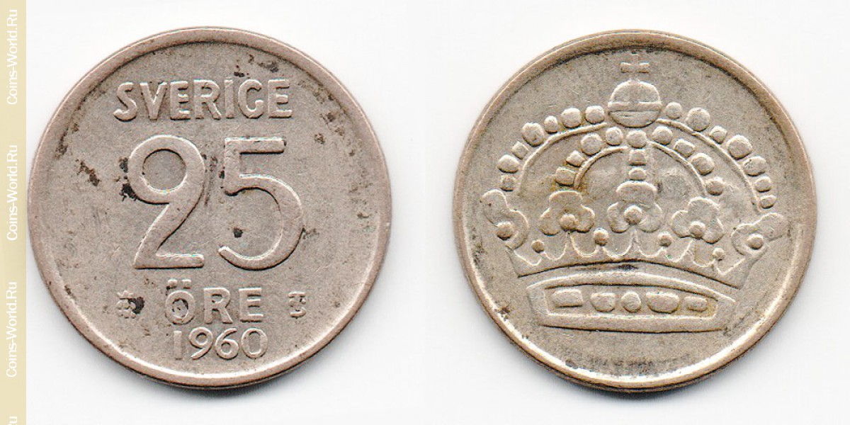 25 Öre Schweden 1960