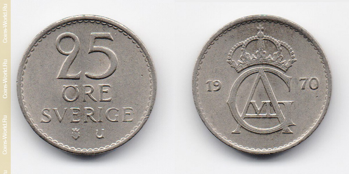 25 öre 1970 Sweden