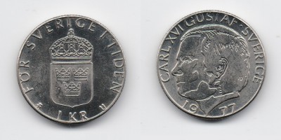 1 coroa 1977