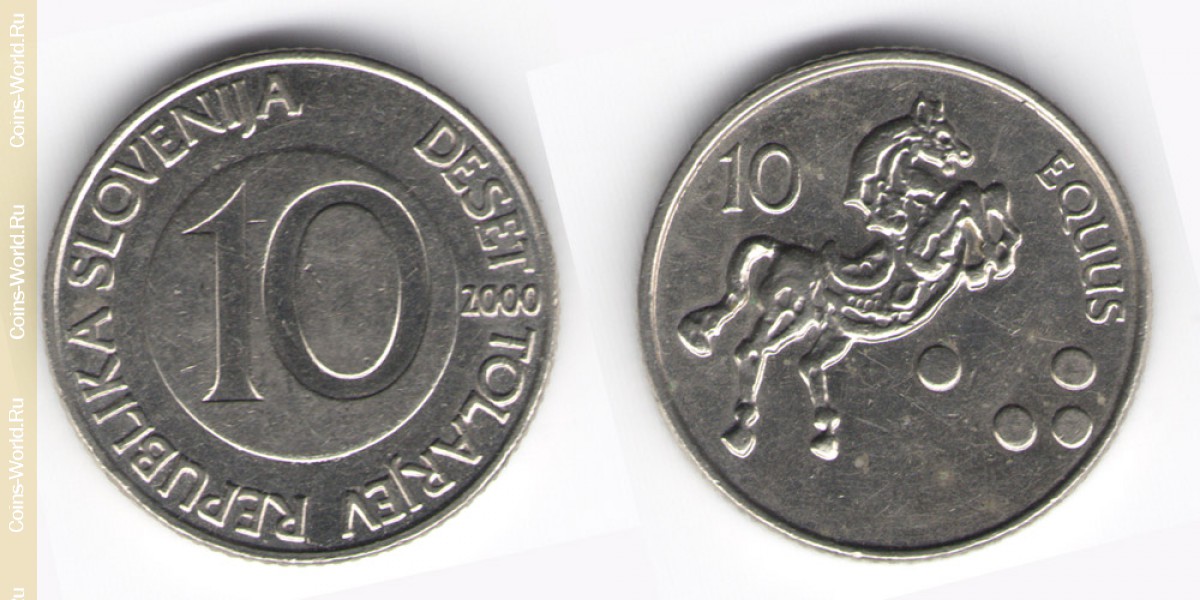 10 толаров 2001 года Словения