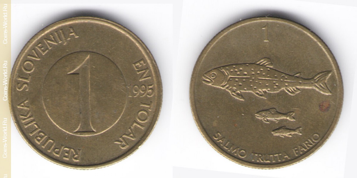1 толар  1995 год Словения