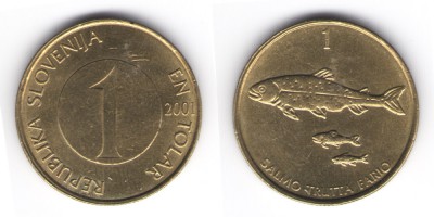 1 толар 2001 года