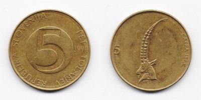5 толаров 1994 года