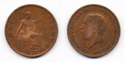 ½ pence 1929