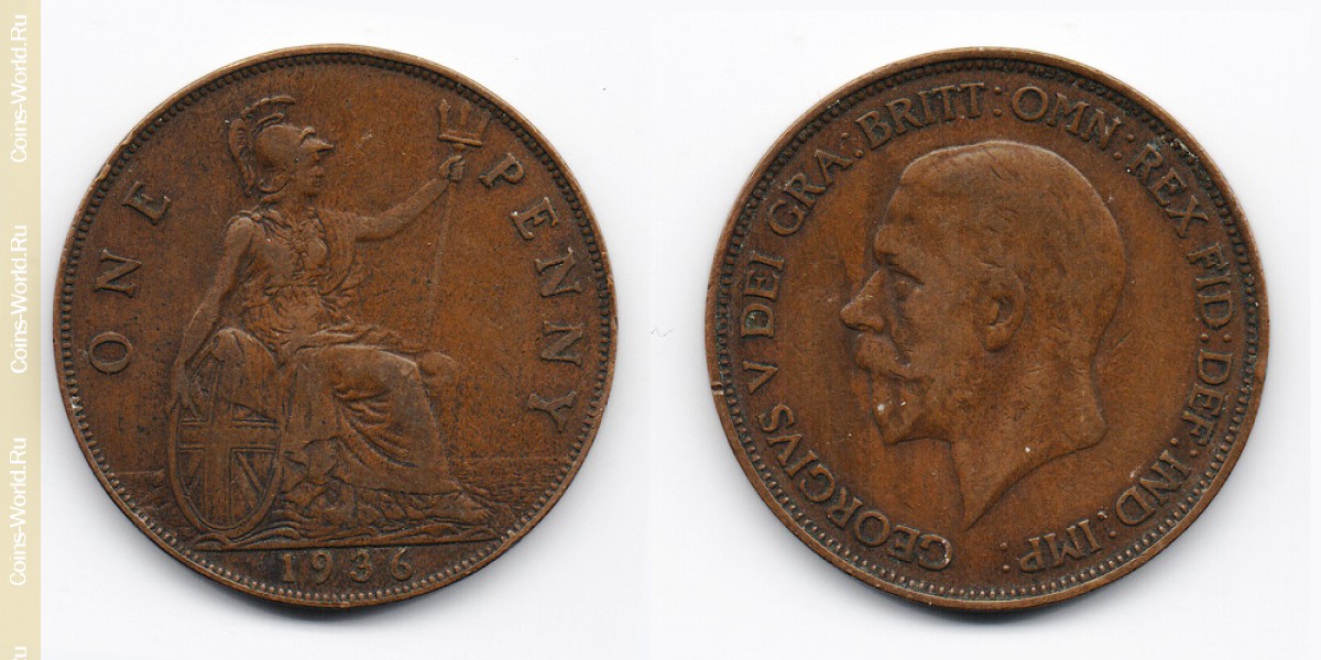 1 Penny 1936 Großbritannien