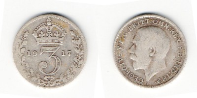 3 pence 1917
