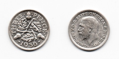 3 pence 1936