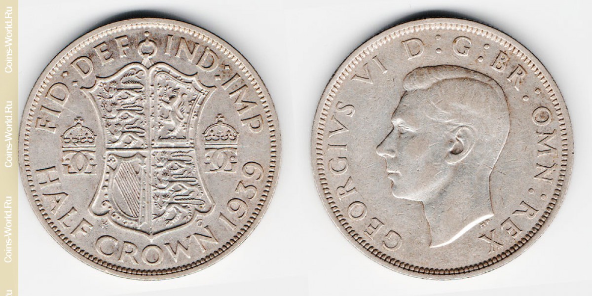 ½ corona 1939, Reino Unido