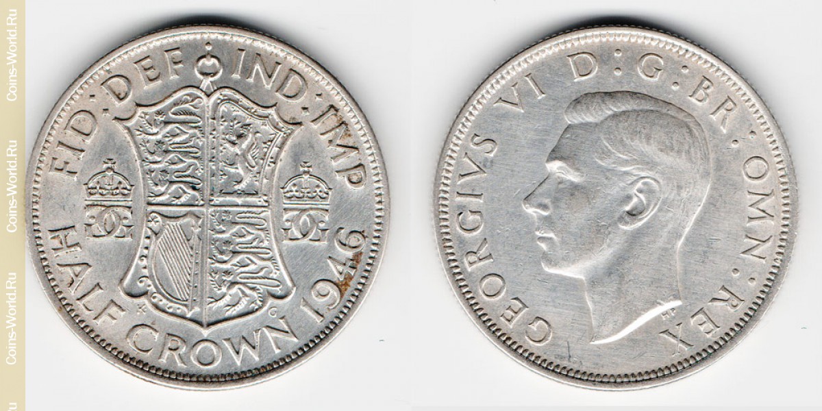 ½ corona 1946, Reino Unido