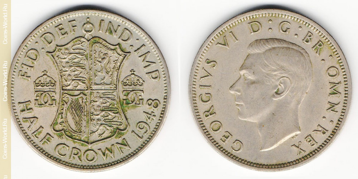 ½ coroa 1948, Reino Unido