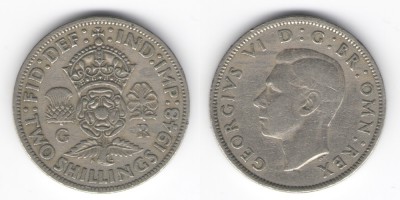 2 shillings (florin) 1948
