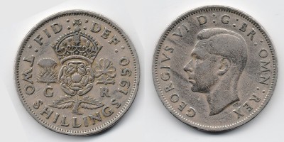 2 shillings (florin) 1950