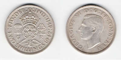 2 shillings (florin) 1942