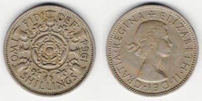 2 shillings (florin) 1964
