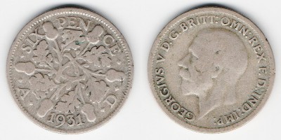 6 pence 1931