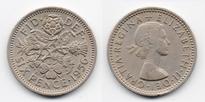 6 pence 1956