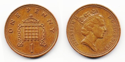 1 penny 1987