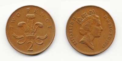 2 pence 1987