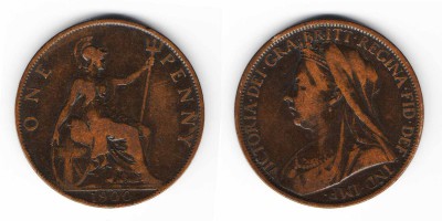 1 penny 1900