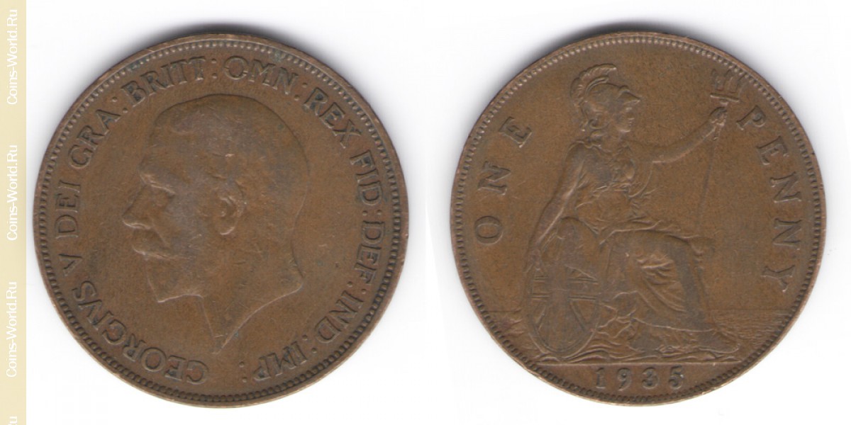 1 Penny 1935 Großbritannien