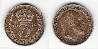 3 pence 1902