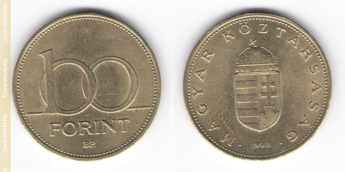 100 florins 1993, Hungria