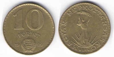 10 forint 1989