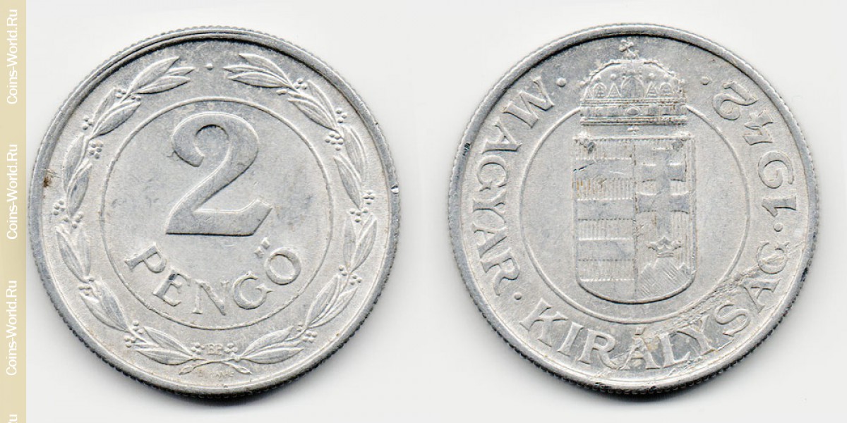 2 Pengö 1942 Ungarn