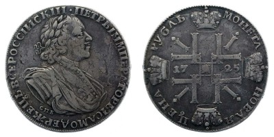 1 ruble 1725