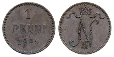 1 пенни 1905 года