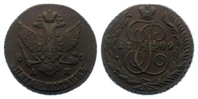 5 копеек 1789 года АМ