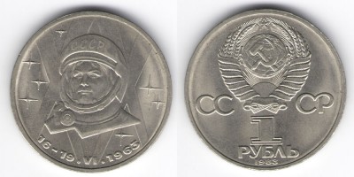 1 rublo 1983