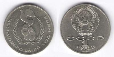 1 rublo 1986