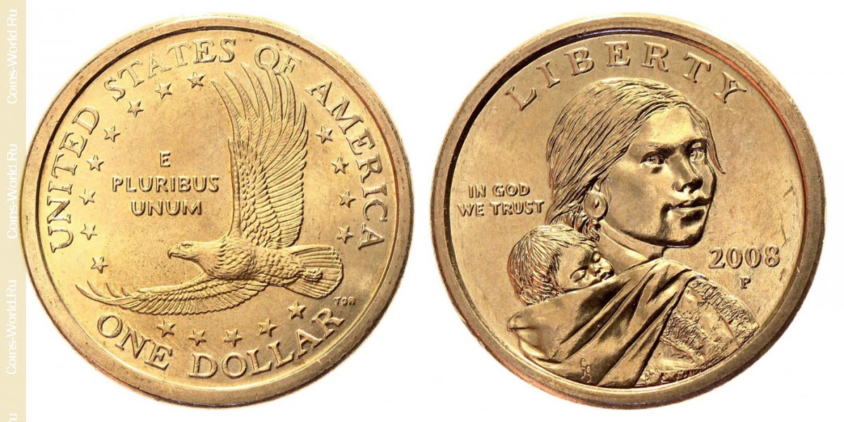 1 dólar 2008 P, EUA