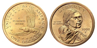 1 dollar 2008 P