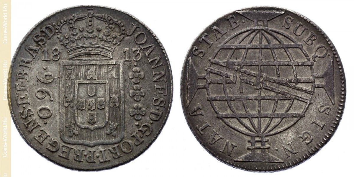 960 réis 1813 R, Brasil