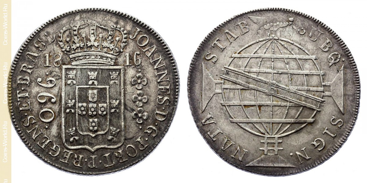 960 réis 1816 R, Brasil