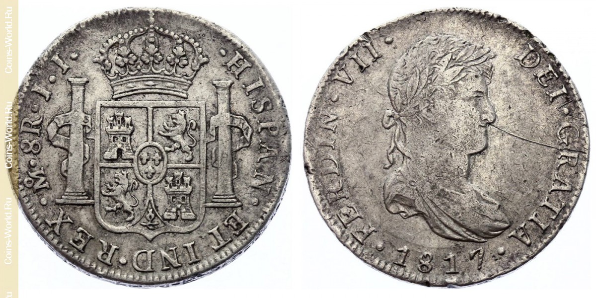 8 reals 1817, Mexico