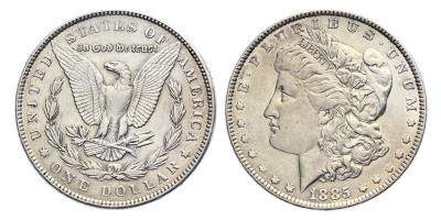 1 dólar 1885
