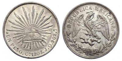 1 песо 1902 года Cn JQ