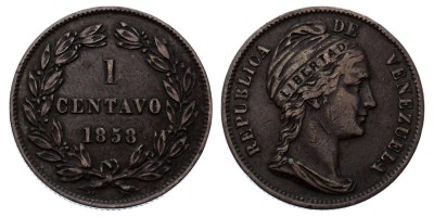 1 сентаво 1858 года