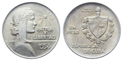 1 песо 1938 года
