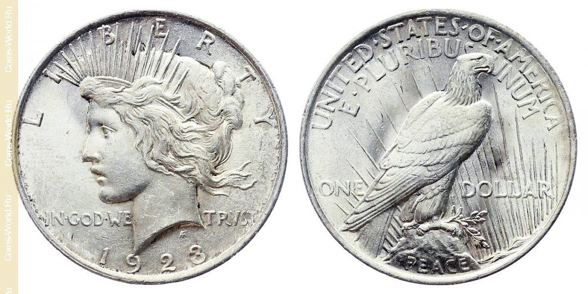 1 dólar 1923, EUA