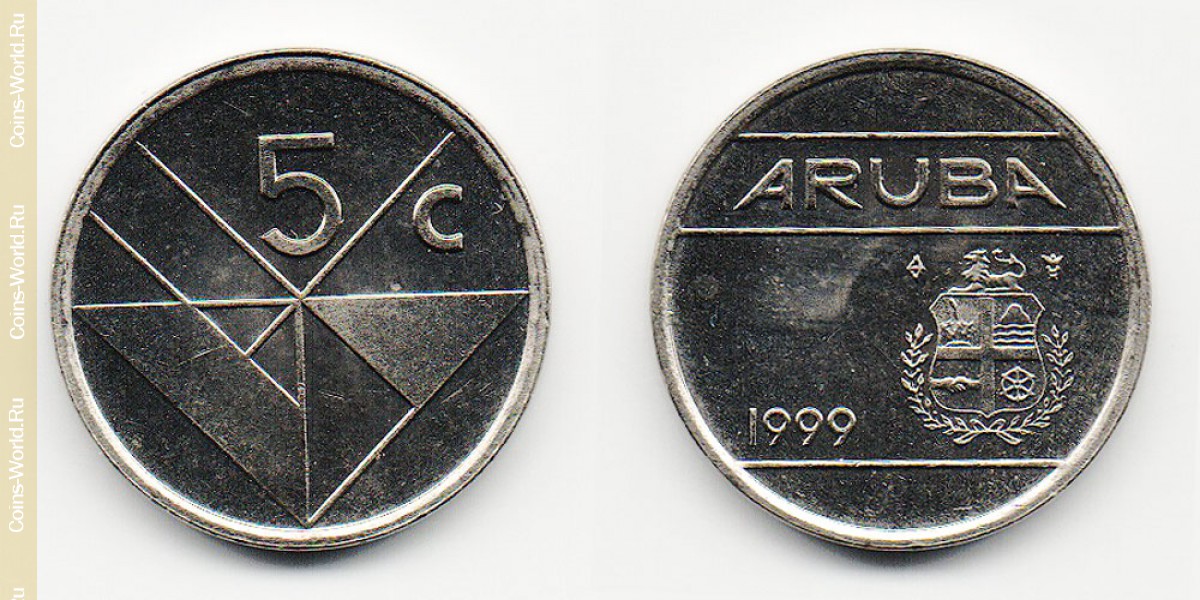 5 центов 1999 года Аруба
